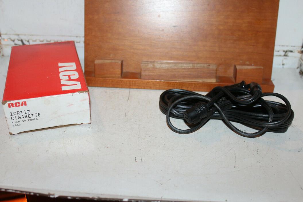 Vintage NOS RCA Cigarette Lighter Adapter Cable Power Cord 10R112 Rare