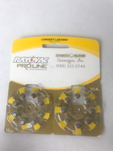 Rayovac Pro Line Advance 10A Hearing Aid Batteries Exp July 2017