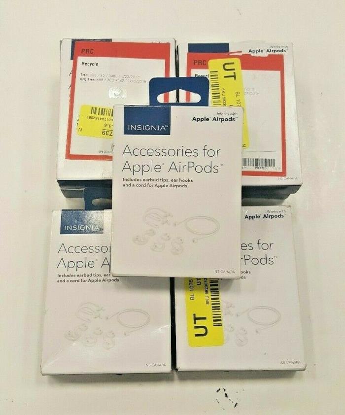 LOT of 7 INSIGNIA Accessories or Apple Airpods Open Box !!! Fast Shipping !!!