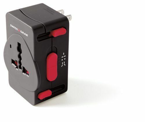Swiss Gear Worldwide Adaptor Plug, Black, One Size
