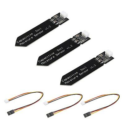 3pcs Capacitive Soil Moisture Sensor Module Detection Sensor Analog Output DI...