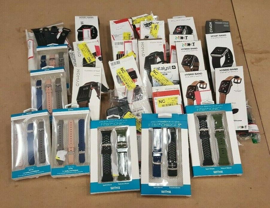 LOT of 36 Mixed Watch Bands Customer Returns/Not Tested As-IS Withit Next Nomad