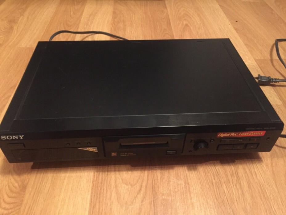 SONY MiniDisk Deck Model MDS-JE330 no REMOTE tested works