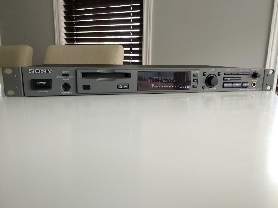 SONY MDS-E10 PROFESSIONAL RACK MOUNT MD DECK/WORKING ORDER/JAPAN DOMESTIC MODEL