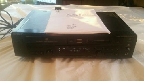 Sony MXD-D40 Compact Disc Minidisc Deck CD Player Recorder With Manual