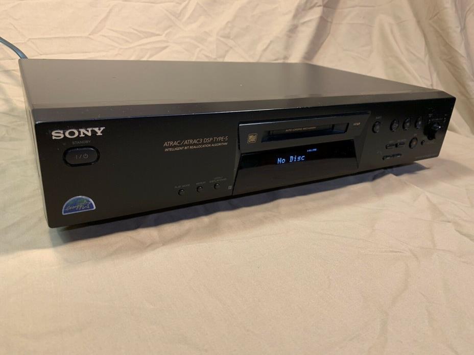 SONY Mini Disc Deck MDS-JE480 Player Recorder Audio Digital ATRAC MDLP TESTED!