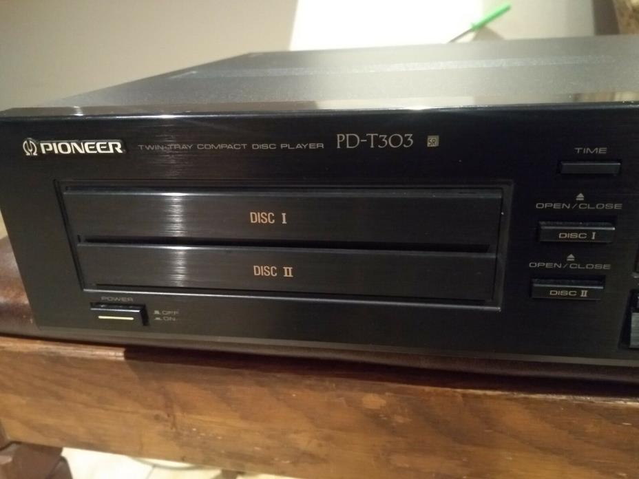 PIONEER PD T303 TWIN TRAY 80's COMPACT DISC PLAYER JAPAN