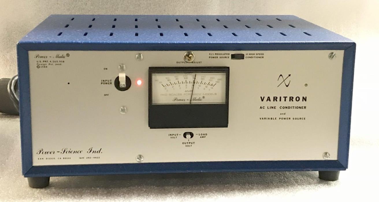 Power Science Industries Varitron VT-1501 A/C Line Conditioner with Warranty