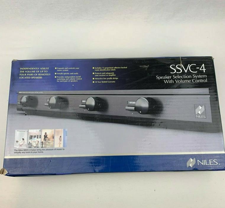 Niles Audio SSVC-4 Speaker Selector with Volume Control