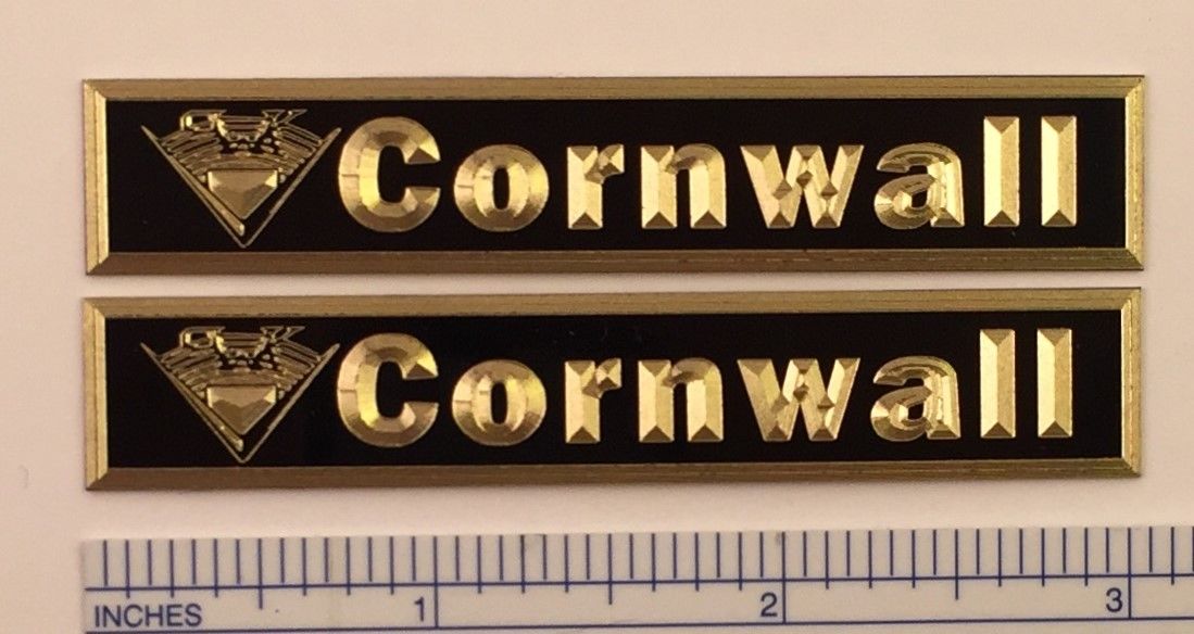 Custom Engraved Solid Brass Klipsch Speaker Badge Cornwall
