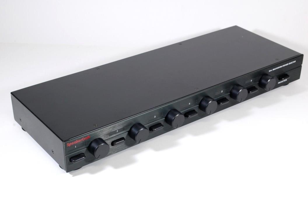 SpeakerCraft Multi-Room Speaker Selectors with Volume Controls S6VC craft black
