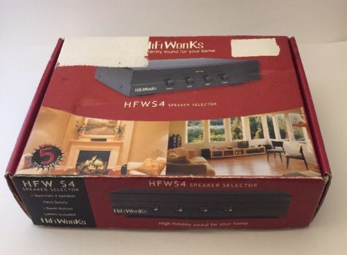 HiFi Works HFWS4 Speaker Selector Hi Fidelity Sound For Home
