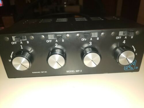 Russound MP-3 Speaker Selector Volume 2 Inputs 4 Outputs Control System GREAT