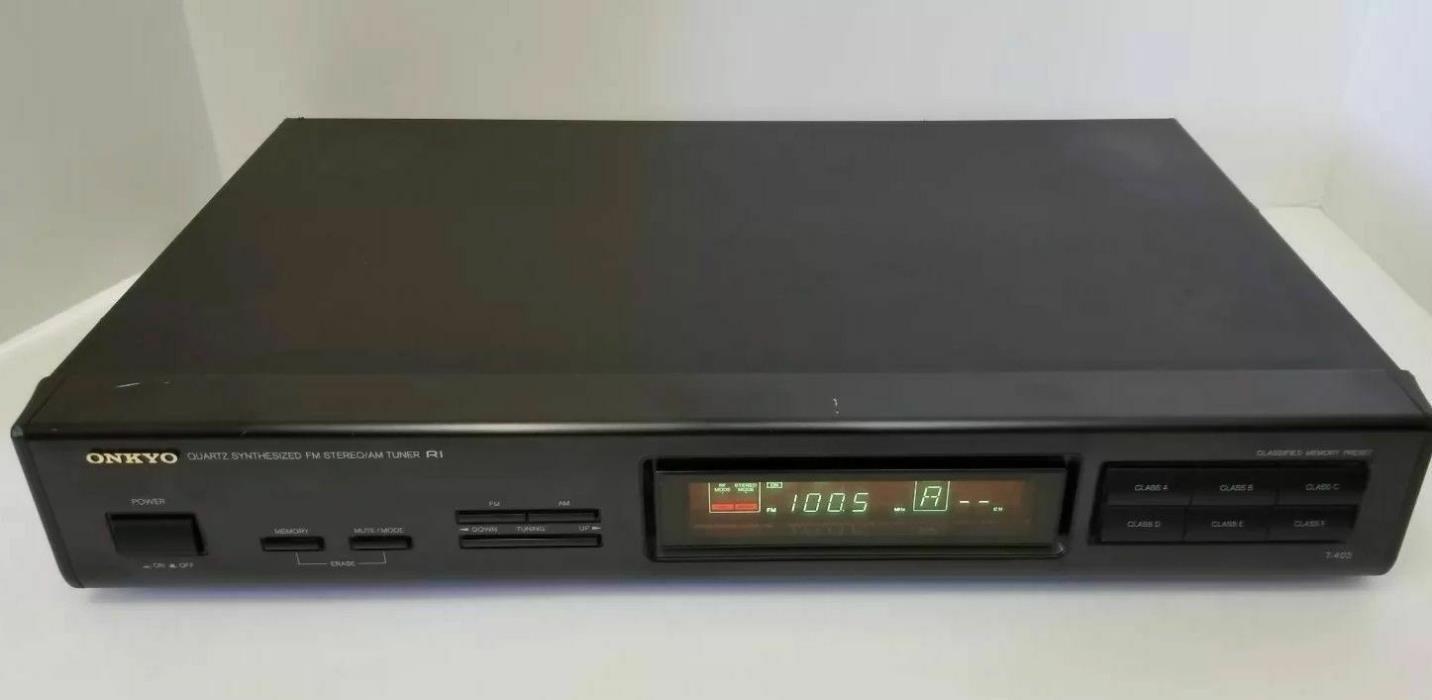 Onkyo T-403 Quartz Synthesized AM/FM Stereo Tuner R1
