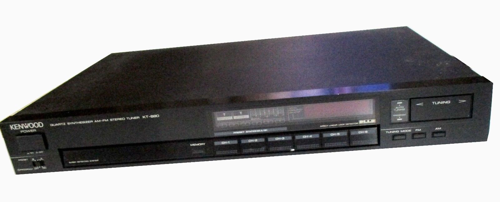 KENWOOD Tuner Quartz Synthesizer AM-FM Stereo Tuner KT-880 - original box