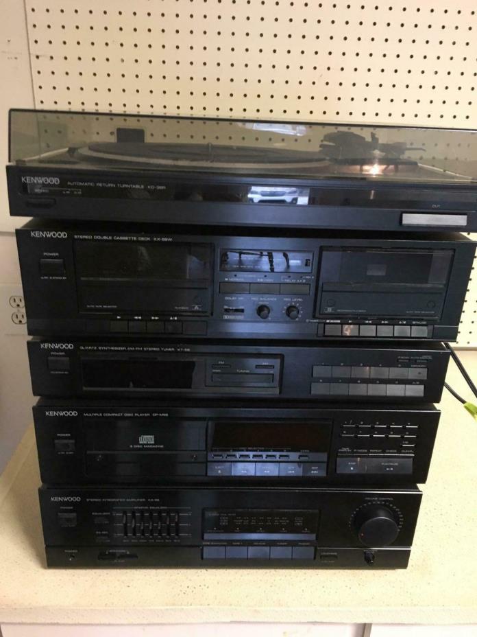 Kenwood stereo system. KA-88   DP-M98   KT-58   KX-58W    KD-38R