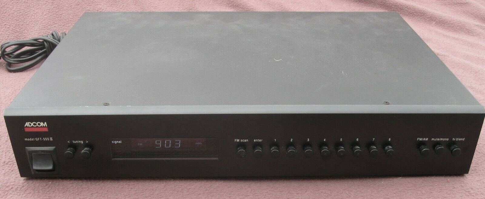 ADCOM Model GFT-555II AM/FM Audiophile Tuner  GFT-555 II Tested works fine