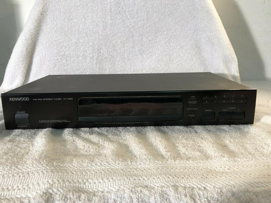 KENWOOD AM/FM STEREO  TUNER - KT-593 -TESTED