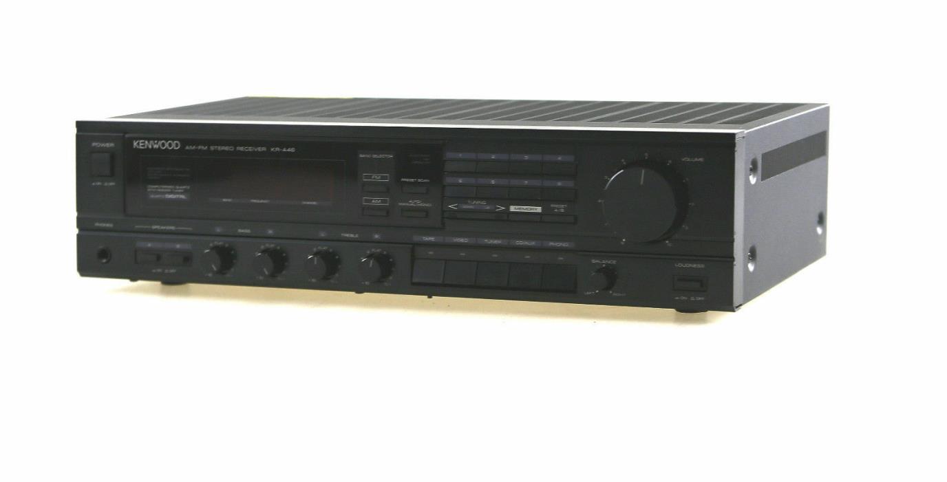 Kenwood Computerized Quartz 2 Channel 45 Watt AM-FM Tuner Receiver KR-A46