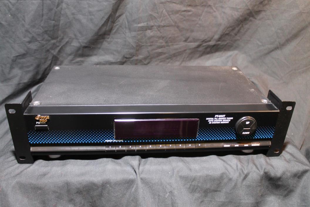 Pyle Pro PT-652T AM/FM Digital PLL Quartz Tuner Radio W/ Rack Mount Kit