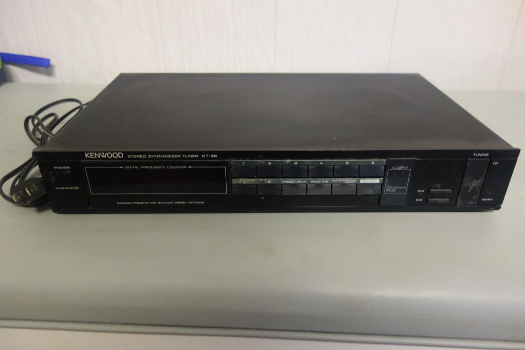 Vintage Kenwood KT-56 Synthesizer Tuner FM AM Radio Stereo