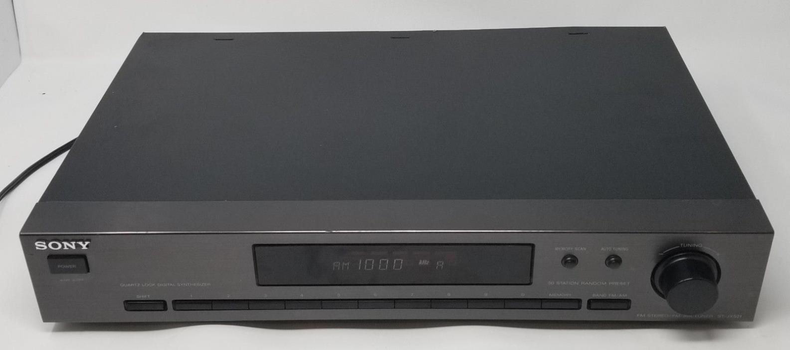 Sony ST-JX421 Quartz Lock Digital Synthesizer FM Stereo AM Tuner Radio Receiver