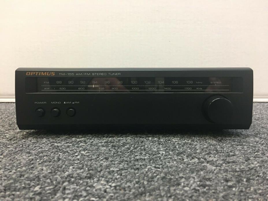 Radio Shack Optimus TM-155 AM/FM Stereo Mini Tuner Model No. 31-1958 w/ Manual
