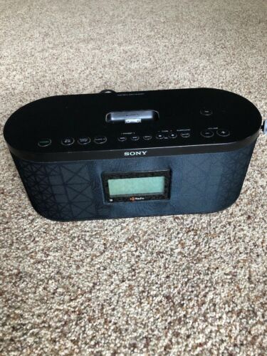 GOOD Sony XDR-S10HDiP HD FM/AM Radio iPod Dock Alarm Clock--TESTED