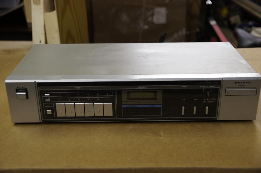 Sanyo JT340 AM/FM Stereo Tuner - Untested - Designed for use w/ RD W340 or RD240
