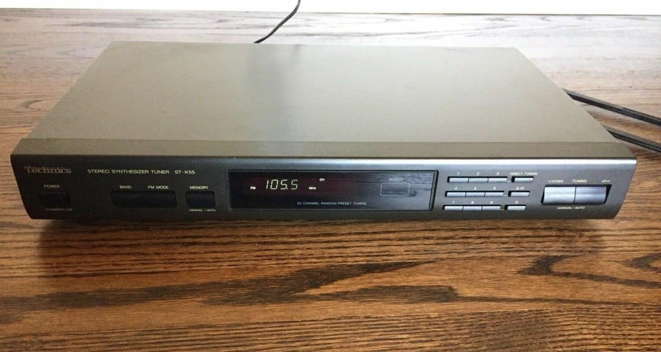 Technics ST-K55 Stereo Synthesizer AM-FM Digital Tuner For Parts Or Repair