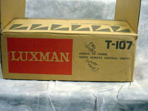 LUXMAN T-107 STEREO TV TUNER VIDEO REMOTE CONTROL CENTER** NEW IN BOX**