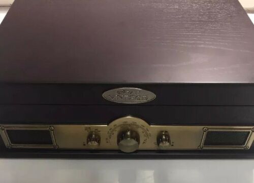 Retro Vintage Classic Style Turntable Vinyl Record Player PTT30BK Sold not work