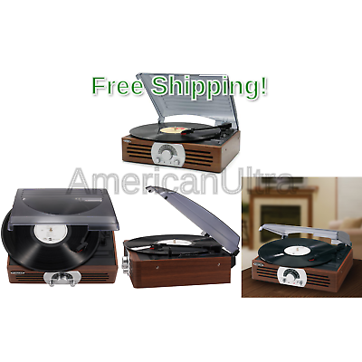 Jensen JTA-222 3-Speed Turntable Apple