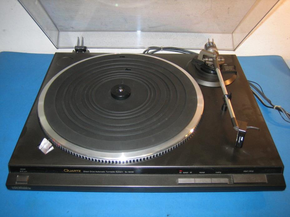 Technics SL-QD33 Record Player Turntable w/ Audio Technica 2002 Cartridge *READ*