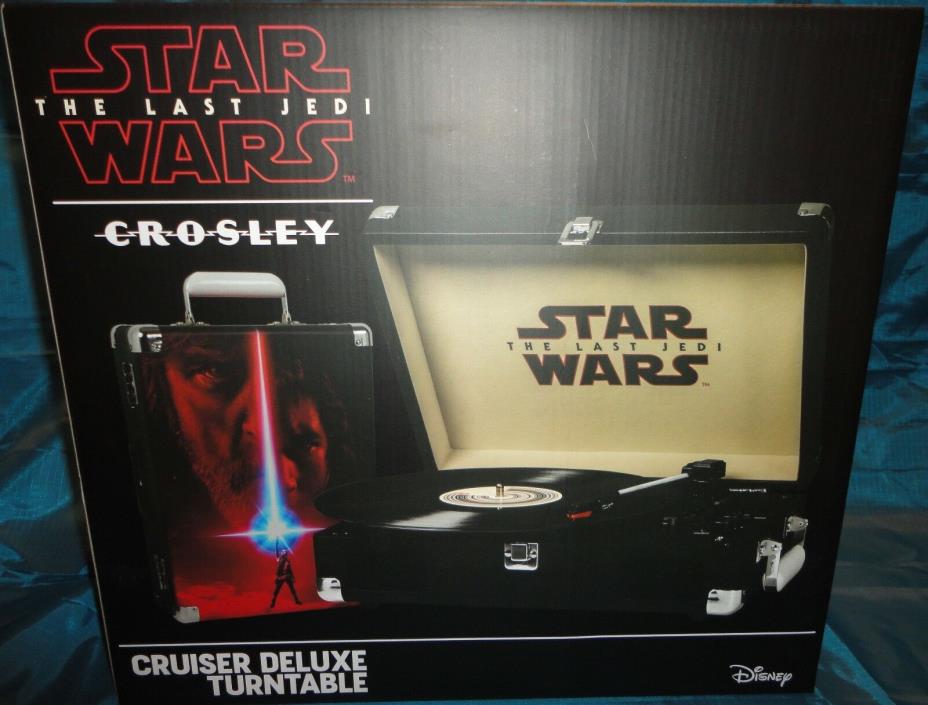 Crosley Star Wars The Last Jedi Cruiser Deluxe Portable Turntable Bluetooth NEW