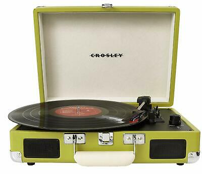 Crosley CR8005A-GR Cruiser Portable 3-Speed Turntable, Green