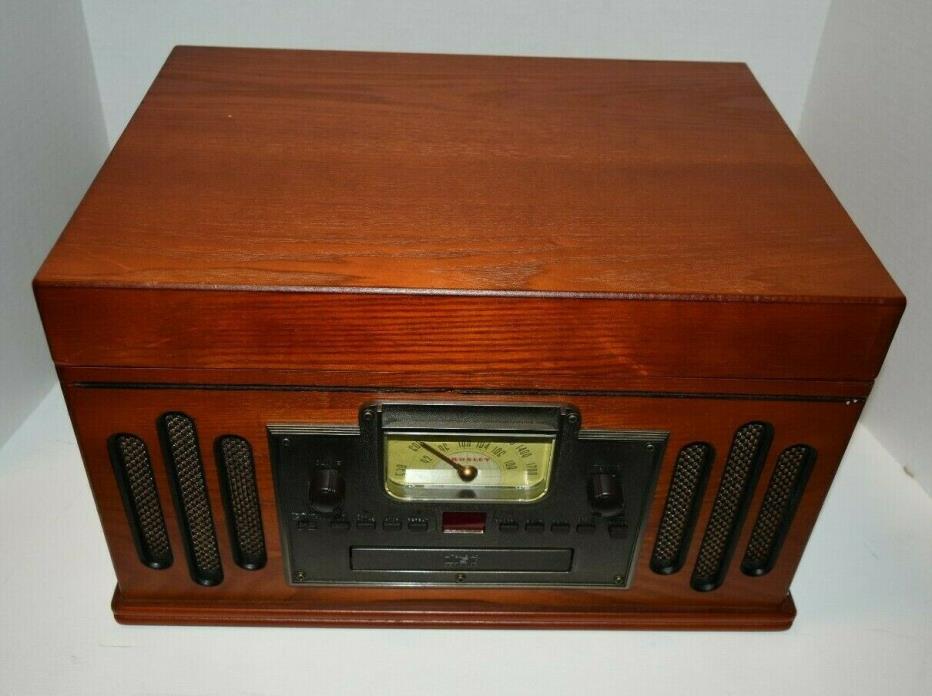 Crosley CR704C-PA Musician Turntable with Radio, CD Player, Cassette and Aux-In
