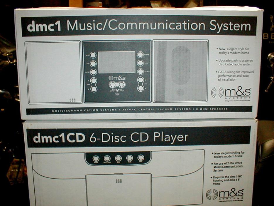 M&S dmc1 MUSIC COMM SYSTEM w/ 6 DISC CD, DELUXE, OUTDOOR, BELL SPEAKERS 5 ROOMS