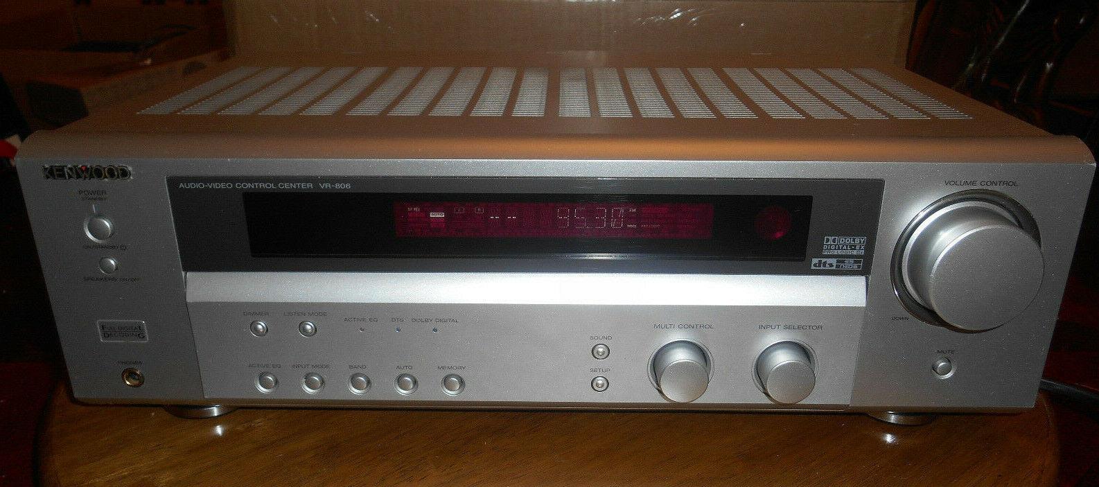 KENWOOD VR-806 Receiver (No Remote) TESTED