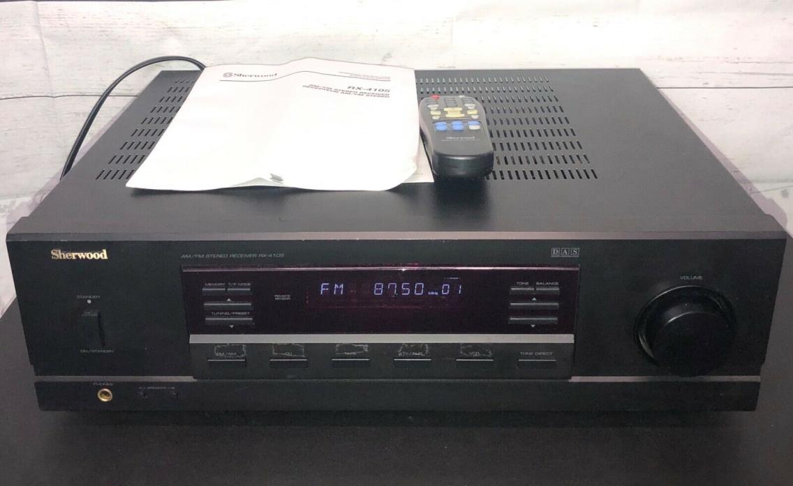 Sherwood RX 4105 2 Channel 100 Watt Receiver AM/FM Digital Stereo Receiver