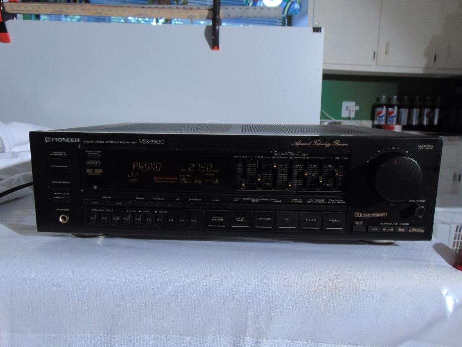 Vintage PIONEER Audio/Video Stereo Receiver VSX-36000 /Receiver ONLY