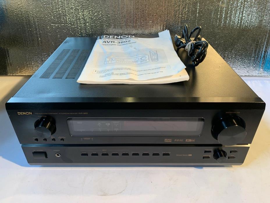 Denon AVR-3802 AV Surround Receiver Amplifier 71. Channel with Manual