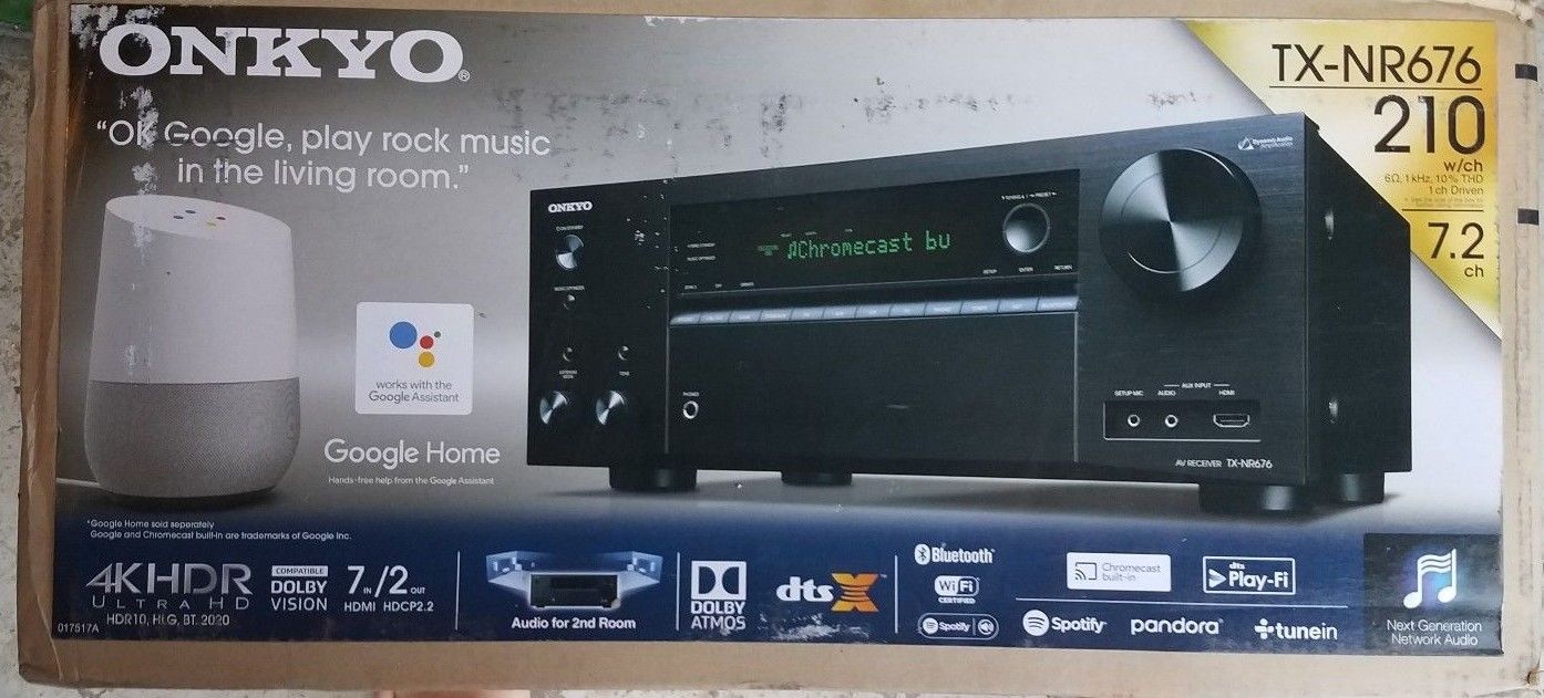NEW Onkyo 7.2 Channel Network Home Theater Receiver w/ 7 HDMI Input  TX-NR676