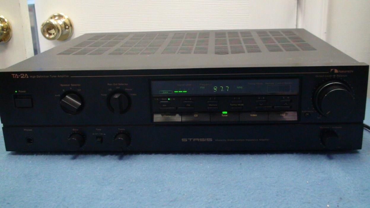 Vintage Nakamichi model TA-2A STASIS High Definition Tuner Amplifier Receiver