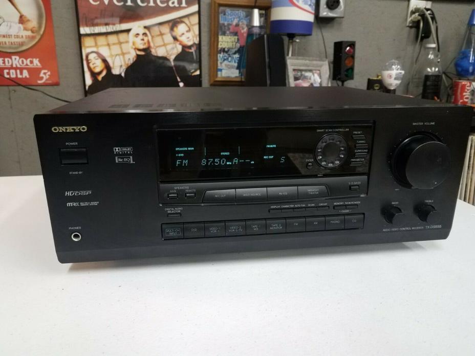 Onkyo TX-DS555 350 Watt Dolby Digital 5.1 Channel Home Theater Receiver Phono