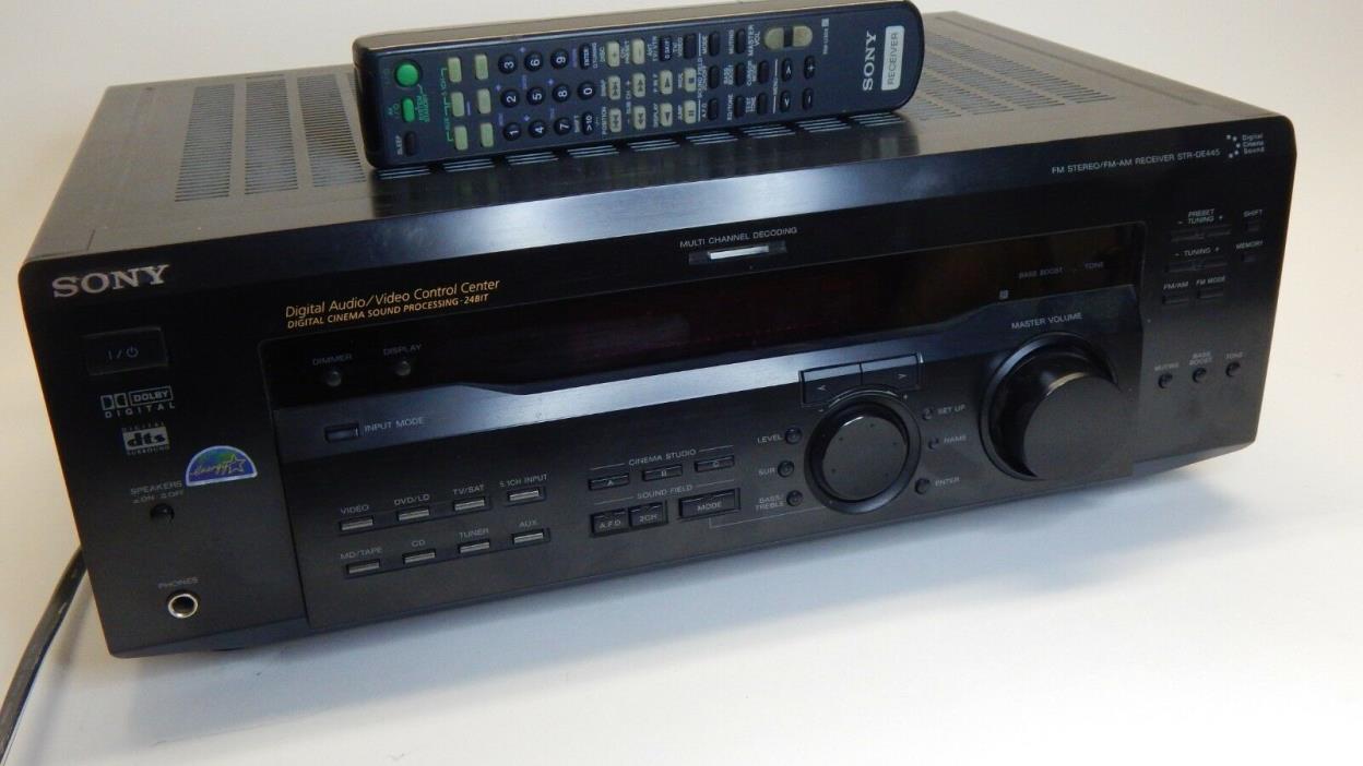 Sony Digital Audio Receiver Model STR-DE445 bundle with working remote.