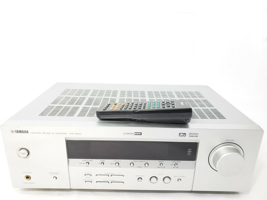 Yamaha HTR 5930 5.1 Channel 550 Watt Receiver XM Satellite Ready Remote Bundle