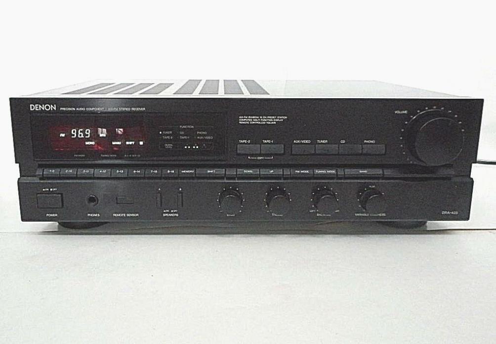 Denon DRA-425R Black AM/FM Stereo Receiver ~ Excellent Condition!