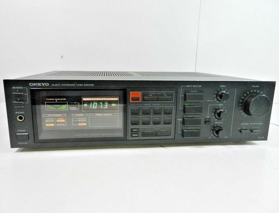 Onkyo Stereo Receiver TX-26 Quartz Synthesized Tuner Amplifier Vintage 38 Watts