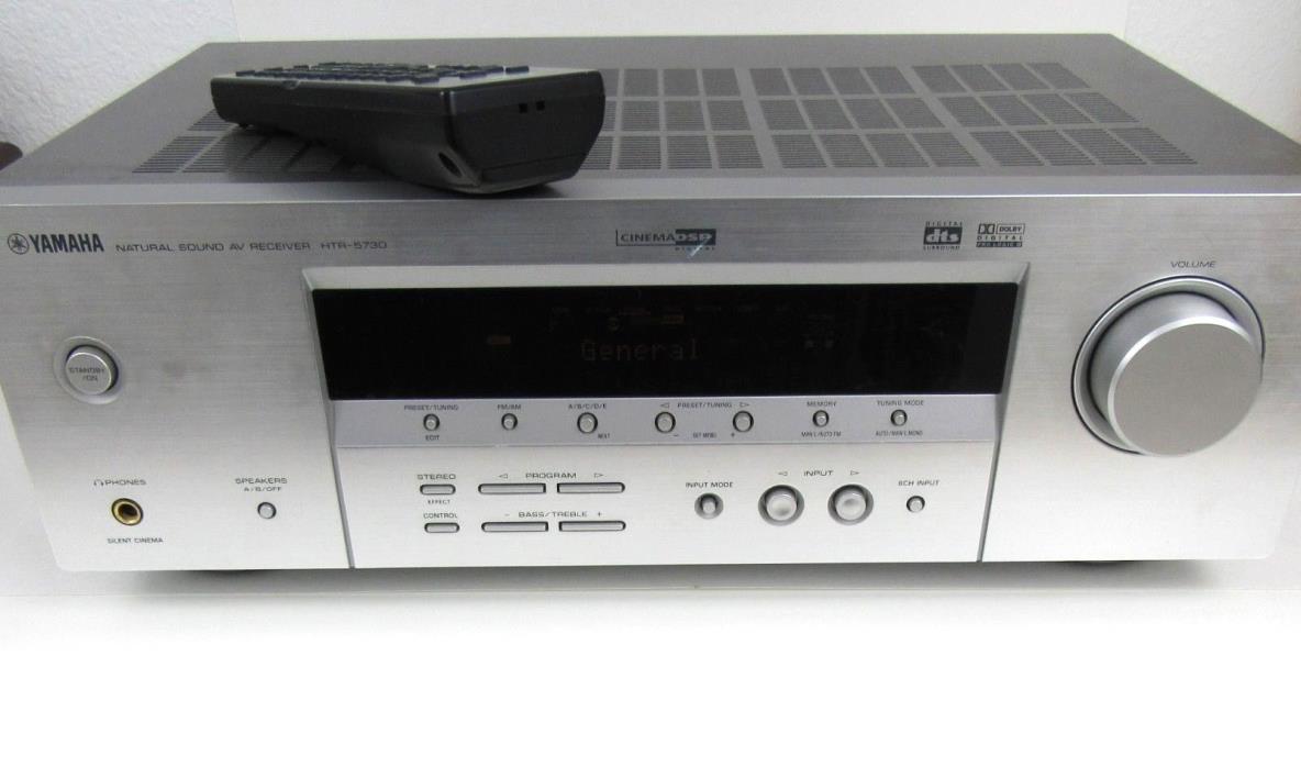 Yamaha HTR 5730 Surround Sound AV Receiver and Remote Bundle 5.1 Channl 240 Watt